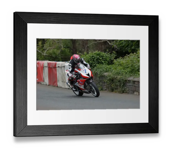 Framed Print : Gary Johnson (Triumph) 2022 Supersport TT Framed Print : Gary Johnson (Triumph) 2022 Supersport TT