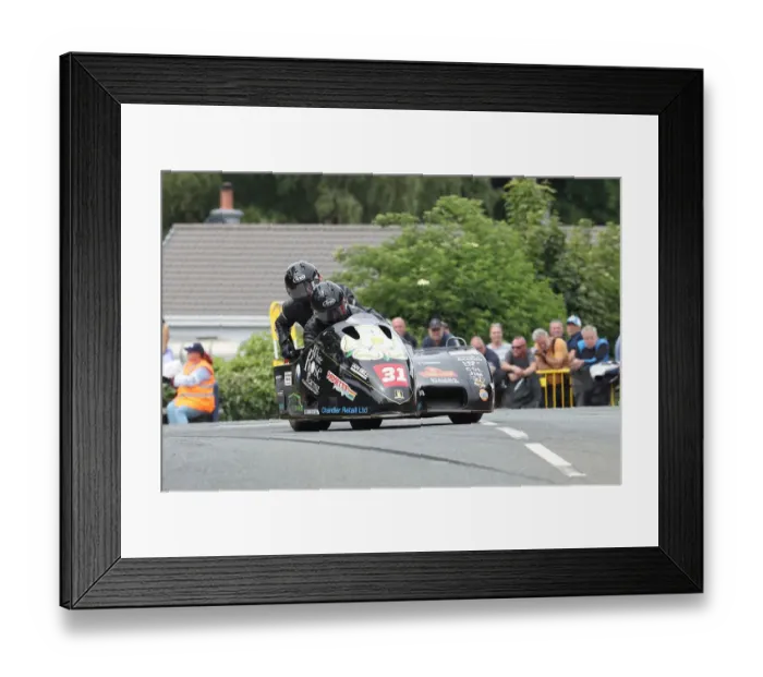 Framed Print : Shaun Chandler & Ben Chandler (Honda Baker) 2022 Sidecar TT Framed Print : Shaun Chandler & Ben Chandler (Honda Baker) 2022 Sidecar TT