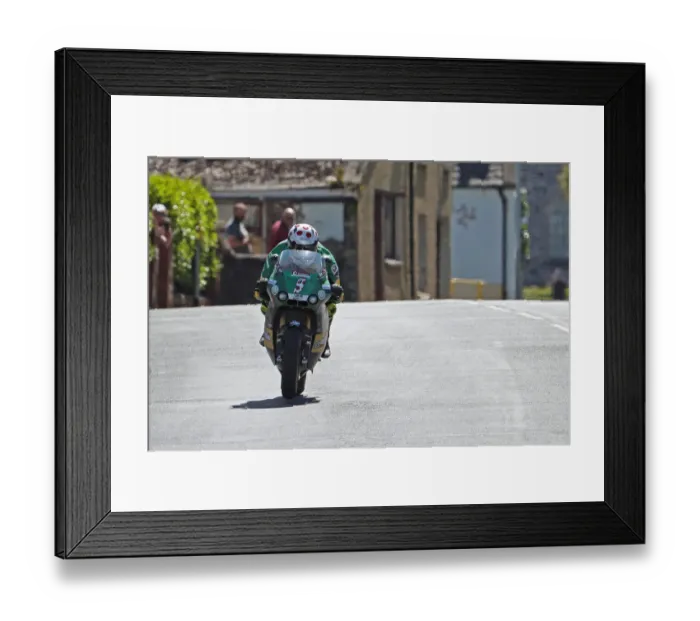 Framed Print : Dominic Herbertson (Kawasaki) 2022 Supertwin TT Framed Print : Dominic Herbertson (Kawasaki) 2022 Supertwin TT