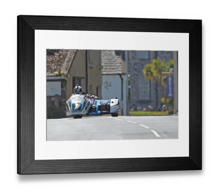 Framed Print : Ben Birchall & Tom Birchall (Honda LCR) 2022 Sidecar TT Framed Print : Ben Birchall & Tom Birchall (Honda LCR) 2022 Sidecar TT