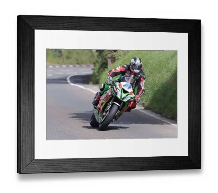 Framed Print : Matthew Rees (Kawasaki) 2022 Supersport TT Framed Print : Matthew Rees (Kawasaki) 2022 Supersport TT