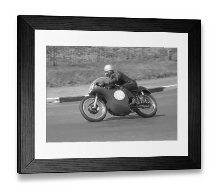 Framed Print : John Rice (AJS) 1963 Junior Manx Grand Prix Framed Print : John Rice (AJS) 1963 Junior Manx Grand Prix