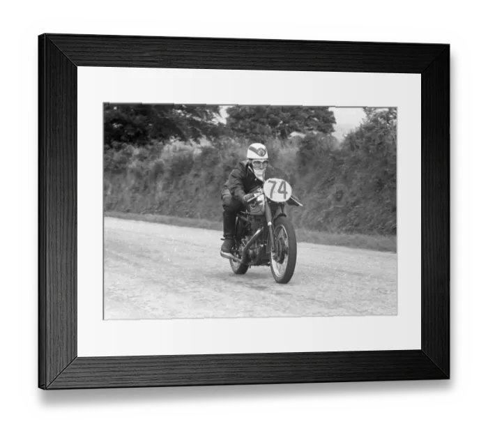 Framed Print : Tony Critch (BSA) 1955 Senior Manx Grand Prix Framed Print : Tony Critch (BSA) 1955 Senior Manx Grand Prix