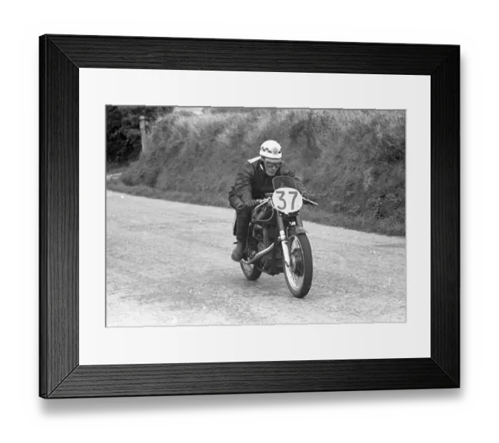 Framed Print : Len Rutherford (AJS) 1955 Senior Manx Grand Prix Framed Print : Len Rutherford (AJS) 1955 Senior Manx Grand Prix