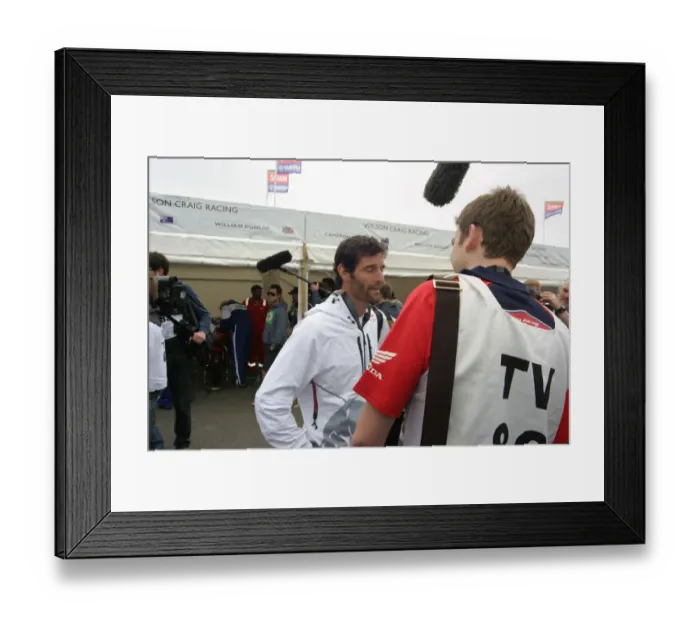 Framed Print : Mark Webber 2012 TT Framed Print : Mark Webber 2012 TT