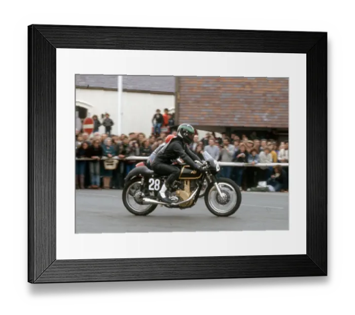 Framed Print : Arthur Pine (AJS) 1983 Classic Lap TT Framed Print : Arthur Pine (AJS) 1983 Classic Lap TT