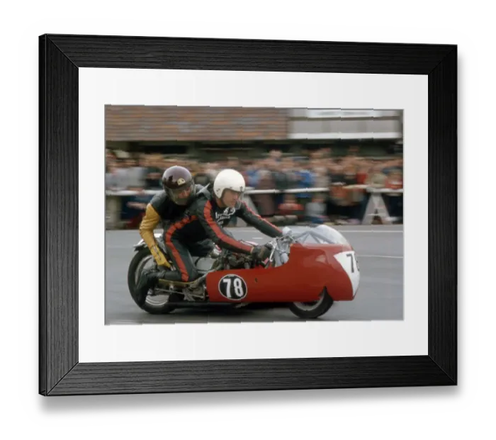 Framed Print : John Brandon & Clive Price (JCLS Triumph) 1983 Classic Lap TT Framed Print : John Brandon & Clive Price (JCLS Triumph) 1983 Classic Lap TT