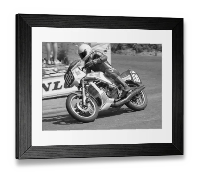 Framed Print : Gary Evans (Yamaha) 1983 Formula Two TT Framed Print : Gary Evans (Yamaha) 1983 Formula Two TT