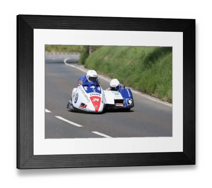 Framed Print : Roger Stockton & Bradley Stockton (Suzuki LCR) 2022 Sidecar TT Framed Print : Roger Stockton & Bradley Stockton (Suzuki LCR) 2022 Sidecar TT