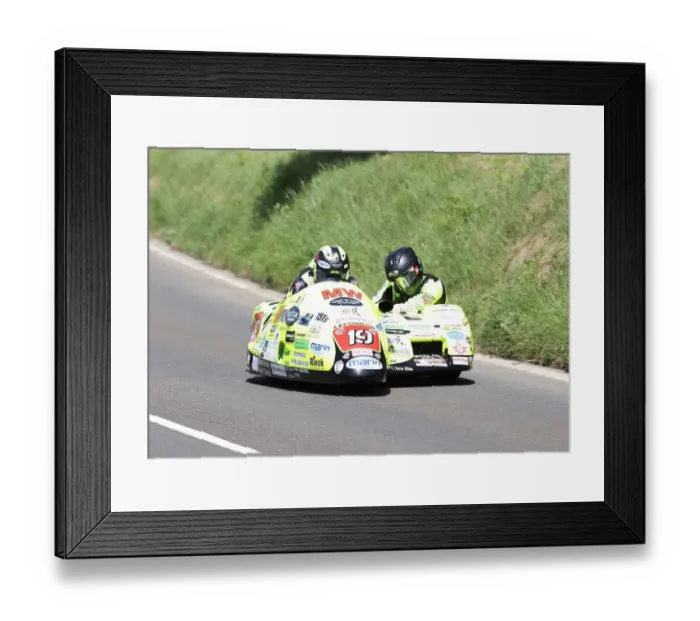 Framed Print : Greg Lambert & Ben McBride (Honda LCR) 2022 Sidecar TT Framed Print : Greg Lambert & Ben McBride (Honda LCR) 2022 Sidecar TT