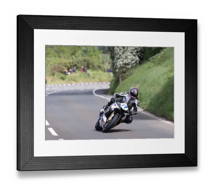 Framed Print : Paul Jordan (Yamaha) 2022 Supersport TT