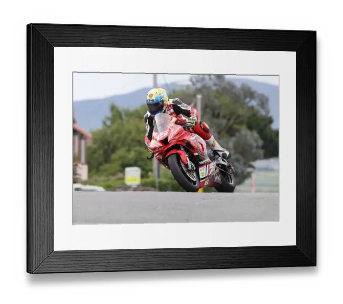 Framed Print : Nathan Harrison (Honda) 2022 Southern 100