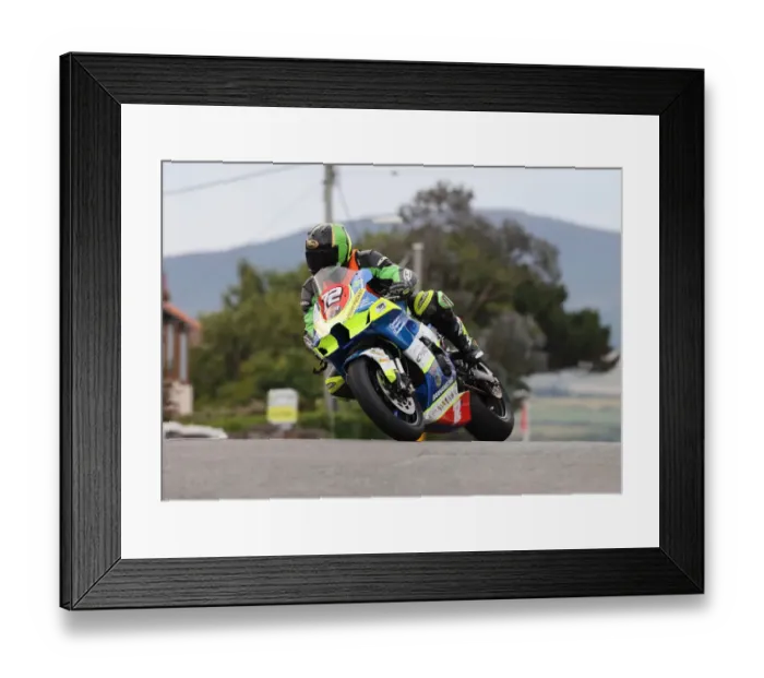 Framed Print : Gary Ford (Kawasaki) 2022 Southern 100 Framed Print : Gary Ford (Kawasaki) 2022 Southern 100