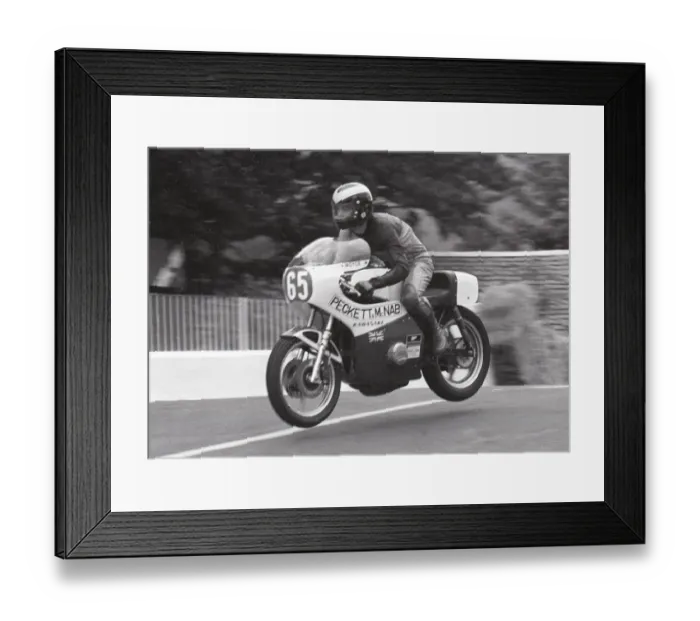 Framed Print : Asa Moyce (P&M Kawasaki) 1977 Formula One TT Framed Print : Asa Moyce (P&M Kawasaki) 1977 Formula One TT