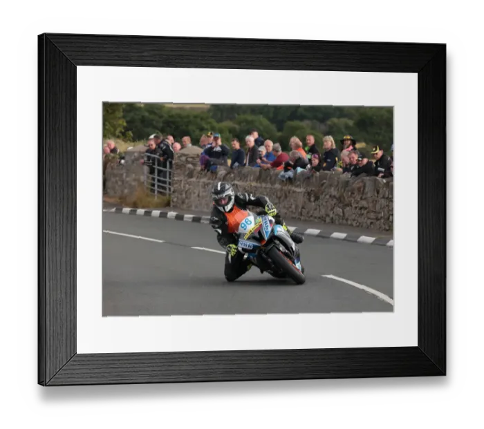 Framed Print : Damien Crook (Yamaha) 2022 Southern 100 Framed Print : Damien Crook (Yamaha) 2022 Southern 100