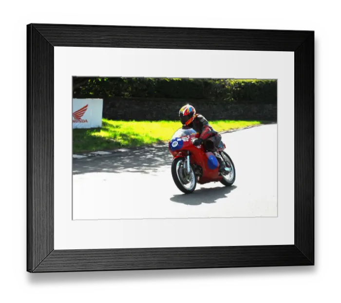 Framed Print : Michael Atrill (Lawton Aermacchi) 2016 TT Parade Lap Framed Print : Michael Atrill (Lawton Aermacchi) 2016 TT Parade Lap