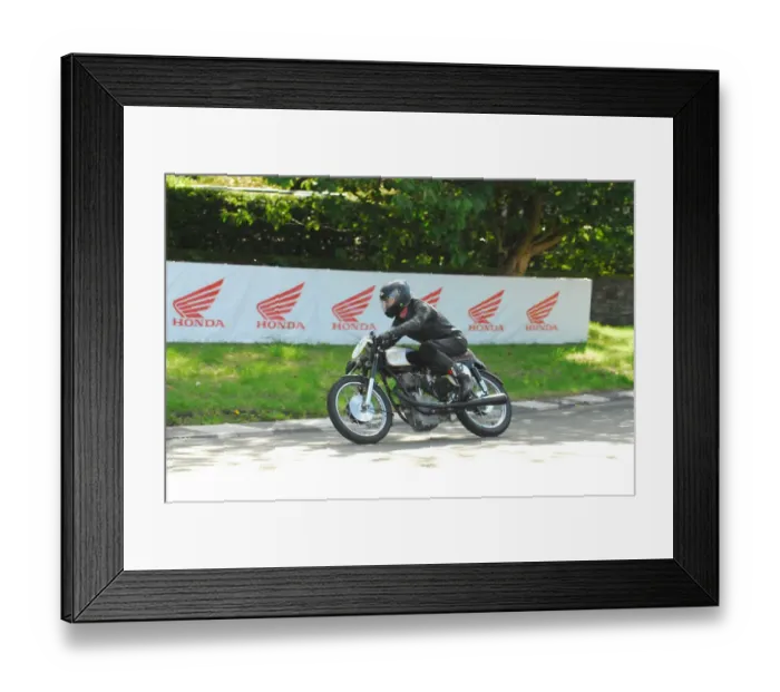 Framed Print : Torsten Busch (AWO) 2016 TT Parade Lap Framed Print : Torsten Busch (AWO) 2016 TT Parade Lap