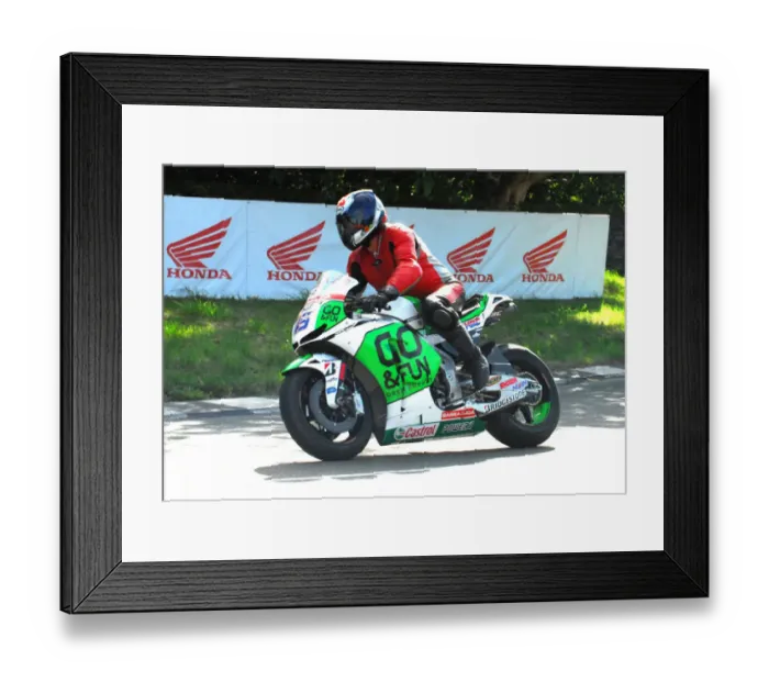 Framed Print : Stuart Graham (Honda) 2016 TT Parade Lap Framed Print : Stuart Graham (Honda) 2016 TT Parade Lap