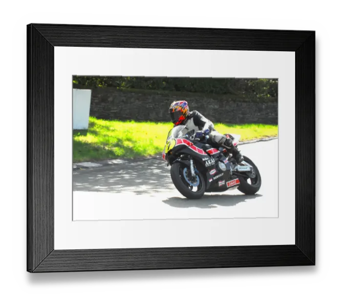 Framed Print : Richard Bright (Honda) 2016 TT Parade Lap Framed Print : Richard Bright (Honda) 2016 TT Parade Lap