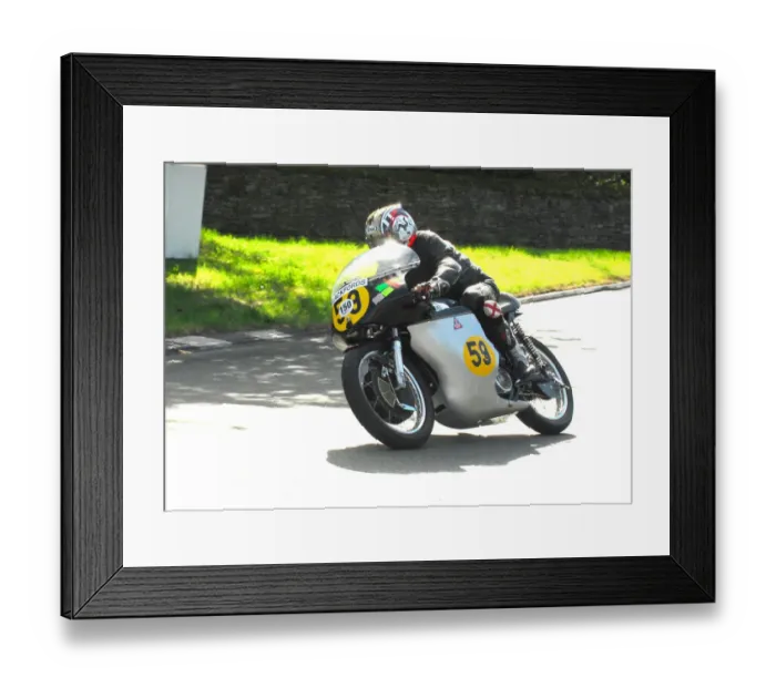 Framed Print : David Hebb (Norton) 2016 TT Parade Lap Framed Print : David Hebb (Norton) 2016 TT Parade Lap