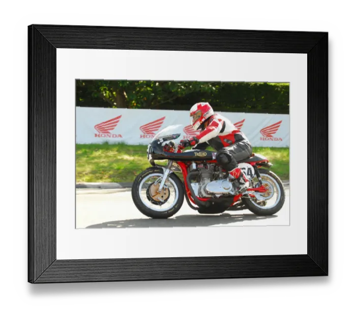 Framed Print : Martin Brailsford (Rob North F750) 2016 Manx Grand Prix Parade Lap Framed Print : Martin Brailsford (Rob North F750) 2016 Manx Grand Prix Parade Lap