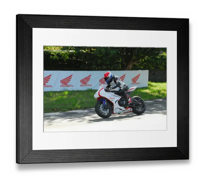 Framed Print : Phil Armes (Triumph) 2016 Manx Grand Prix Parade Lap Framed Print : Phil Armes (Triumph) 2016 Manx Grand Prix Parade Lap