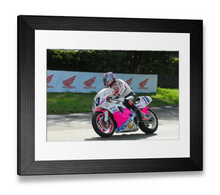 Framed Print : Keith Shimada (Yamaha) 2016 TT Parade Lap Framed Print : Keith Shimada (Yamaha) 2016 TT Parade Lap