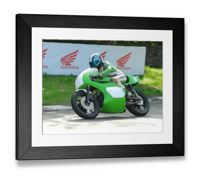 Framed Print : Ade Critten (Kawasaki) 2016 TT Parade Lap Framed Print : Ade Critten (Kawasaki) 2016 TT Parade Lap