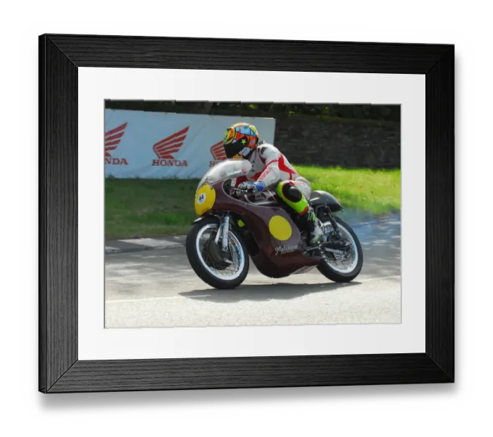 Framed Print : Diego Mangold (Matchless) 2016 TT Parade Lap Framed Print : Diego Mangold (Matchless) 2016 TT Parade Lap