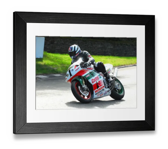 Framed Print : Martyn Jebson (Honda) 2016 TT Parade Lap Framed Print : Martyn Jebson (Honda) 2016 TT Parade Lap