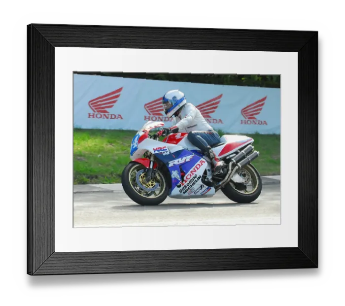 Framed Print : Phil Odlin (Honda) 2016 TT Parade Lap Framed Print : Phil Odlin (Honda) 2016 TT Parade Lap