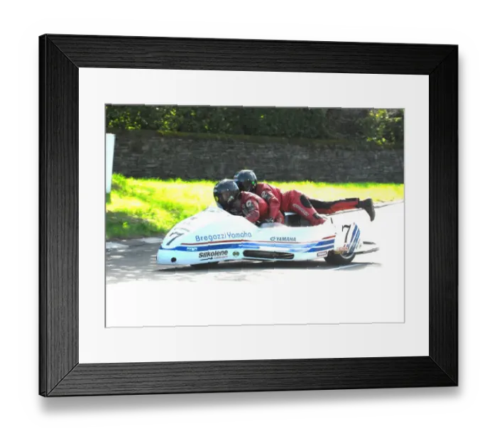 Framed Print : Dave Molyneux & Dan Sayle (Bregazzi Yamaha) 2016 TT Parade Lap Framed Print : Dave Molyneux & Dan Sayle (Bregazzi Yamaha) 2016 TT Parade Lap