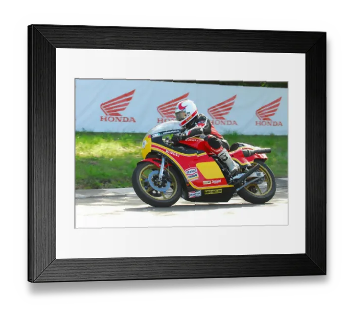Framed Print : Brian Reid (Suzuki) 2016 TT Parade Lap Framed Print : Brian Reid (Suzuki) 2016 TT Parade Lap