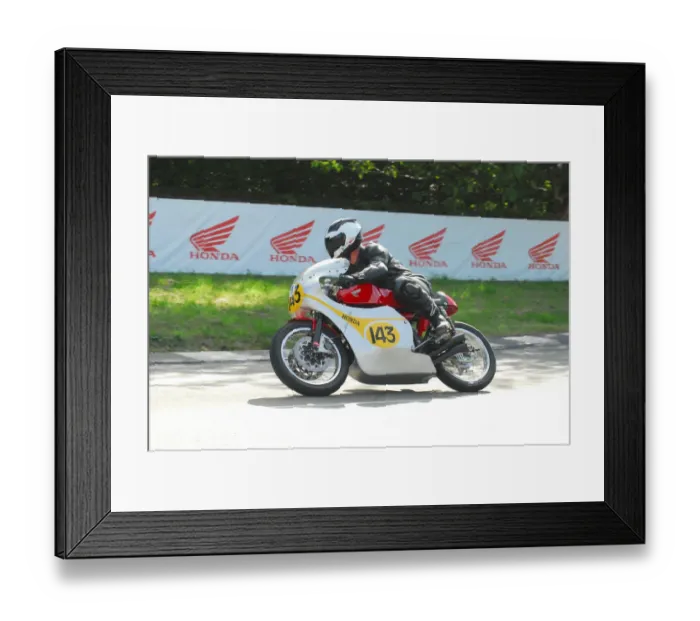 Framed Print : Stefan Dilley (Honda) 2016 TT Parade Lap Framed Print : Stefan Dilley (Honda) 2016 TT Parade Lap