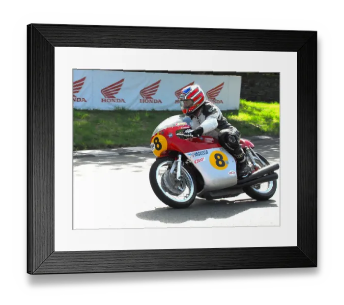 Framed Print : Sandro Baumann (MV) 2016 TT Parade Lap Framed Print : Sandro Baumann (MV) 2016 TT Parade Lap