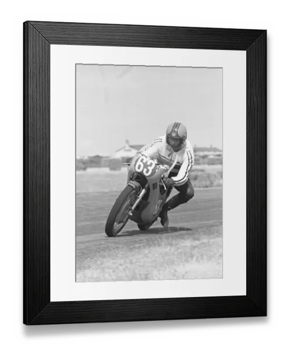 Framed Print : Des Connor (Yamaha) 1976 Jurby Airfield Framed Print : Des Connor (Yamaha) 1976 Jurby Airfield