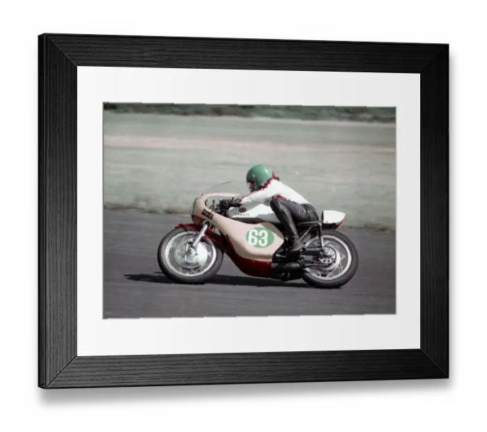 Framed Print : Des Connor (Yamaha) 1976 Jurby Airfield Framed Print : Des Connor (Yamaha) 1976 Jurby Airfield