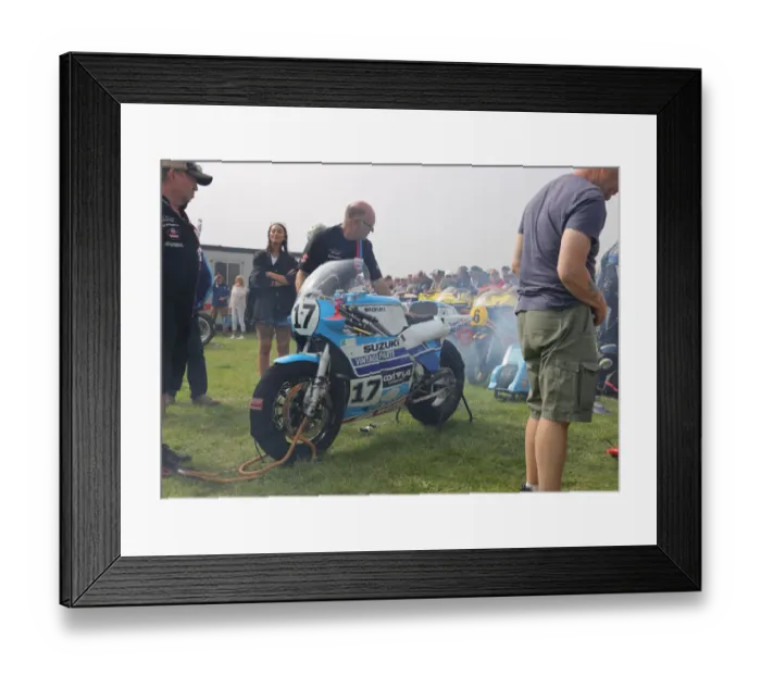 Framed Print : Danny Webbs Suzuki, 2019 Jurby Day Framed Print : Danny Webbs Suzuki, 2019 Jurby Day