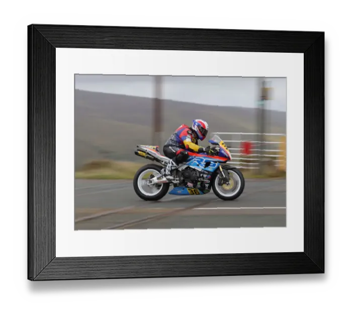 Framed Print : Daniel Fernandez (Honda) 2019 Senior Manx Grand Prix