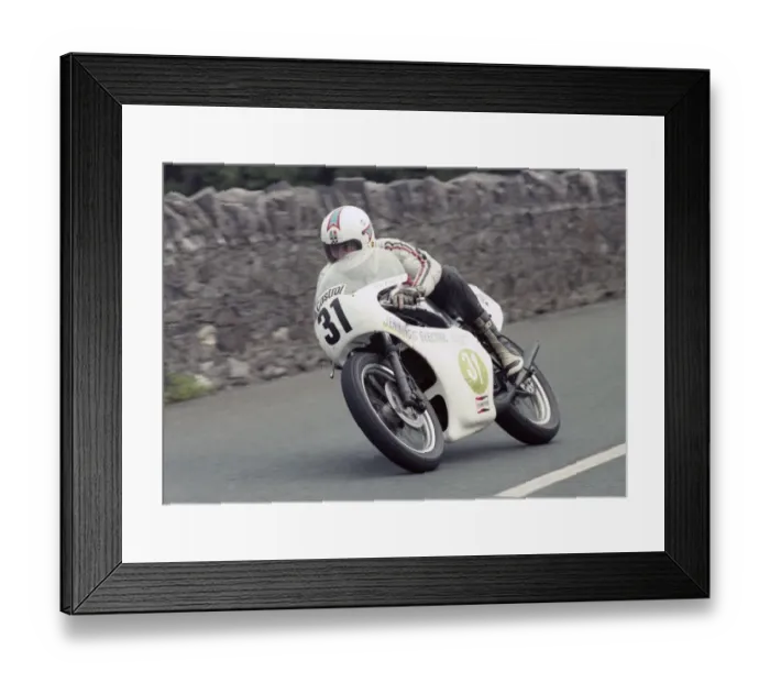 Framed Print : Davey Cowin (Yamaha) 1981 Southern 100 Framed Print : Davey Cowin (Yamaha) 1981 Southern 100