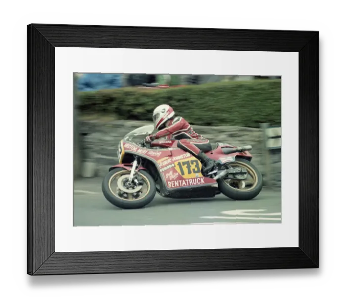 Framed Print : Brian Reid (Suzuki) 1981 Southern 100 Framed Print : Brian Reid (Suzuki) 1981 Southern 100