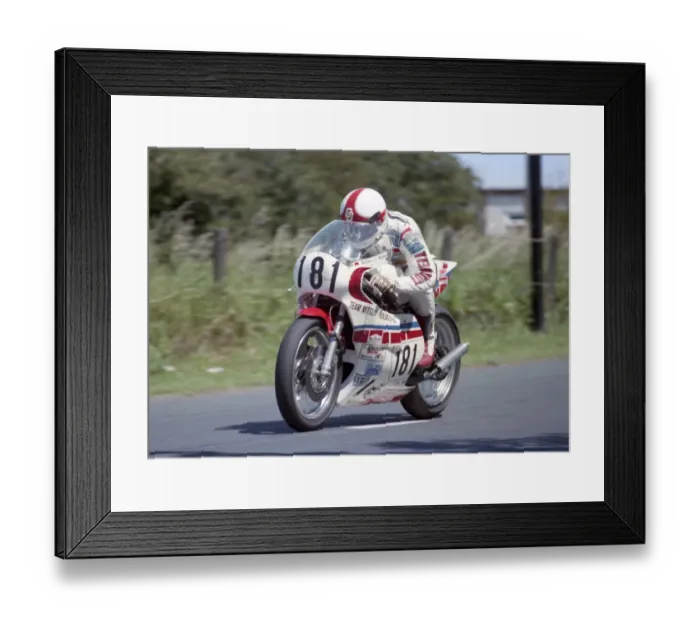 Framed Print : Dave Dean (Yamaha) 1980 Southern 100 Framed Print : Dave Dean (Yamaha) 1980 Southern 100