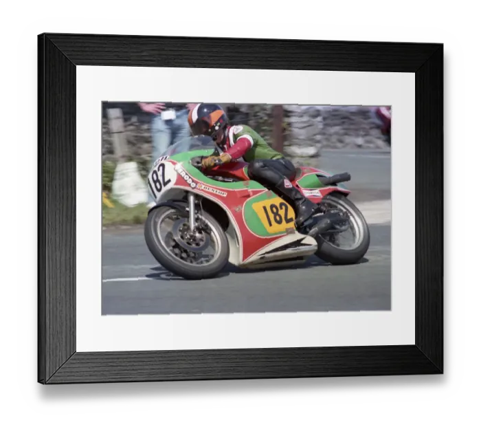 Framed Print : Dave Pither (Cowles Suzuki) 1980 Southern 100 Framed Print : Dave Pither (Cowles Suzuki) 1980 Southern 100