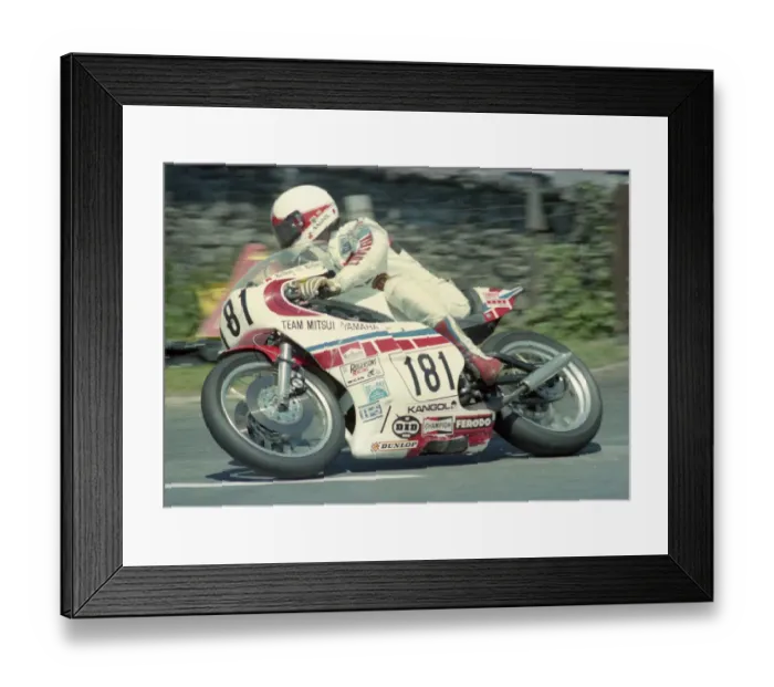 Framed Print : Dave Dean (Yamaha) 1980 Southern 100 Framed Print : Dave Dean (Yamaha) 1980 Southern 100