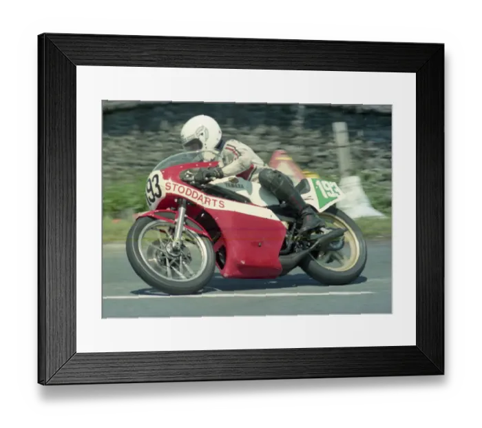 Framed Print : John Stoddard (Yamaha) 1980 Southern 100