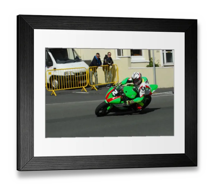 Framed Print : Michael Moulai (Kawasaki) Junior Manx Grand Prix Framed Print : Michael Moulai (Kawasaki) Junior Manx Grand Prix