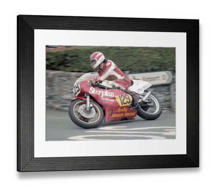 Framed Print : Paul Cranston (Starplan Yamaha) 1981 Southern 100