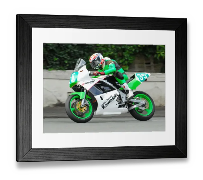Framed Print : Nick Anderson (Kawasaki) 2016 Lightweight Classic TT Framed Print : Nick Anderson (Kawasaki) 2016 Lightweight Classic TT