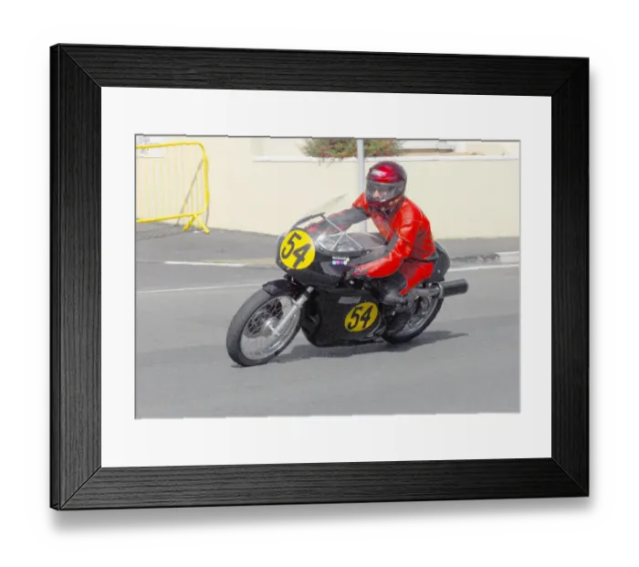 Framed Print : Phil Woodall (Seeley) 2016 Senior Classic TT Framed Print : Phil Woodall (Seeley) 2016 Senior Classic TT