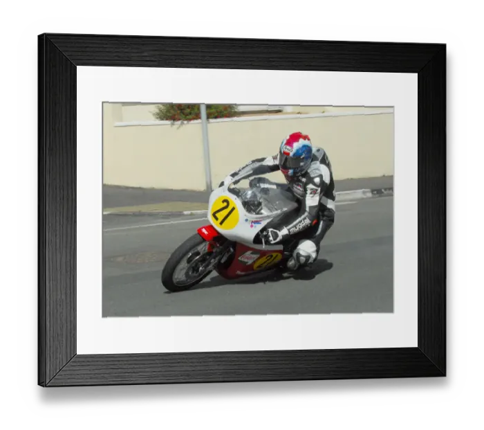 Framed Print : Dave Madsen-Mygdal (Honda) 2016 Senior Classic TT Framed Print : Dave Madsen-Mygdal (Honda) 2016 Senior Classic TT